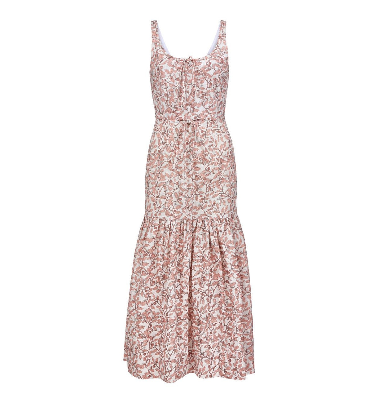 Double Drawstring Dress in Pink Limes