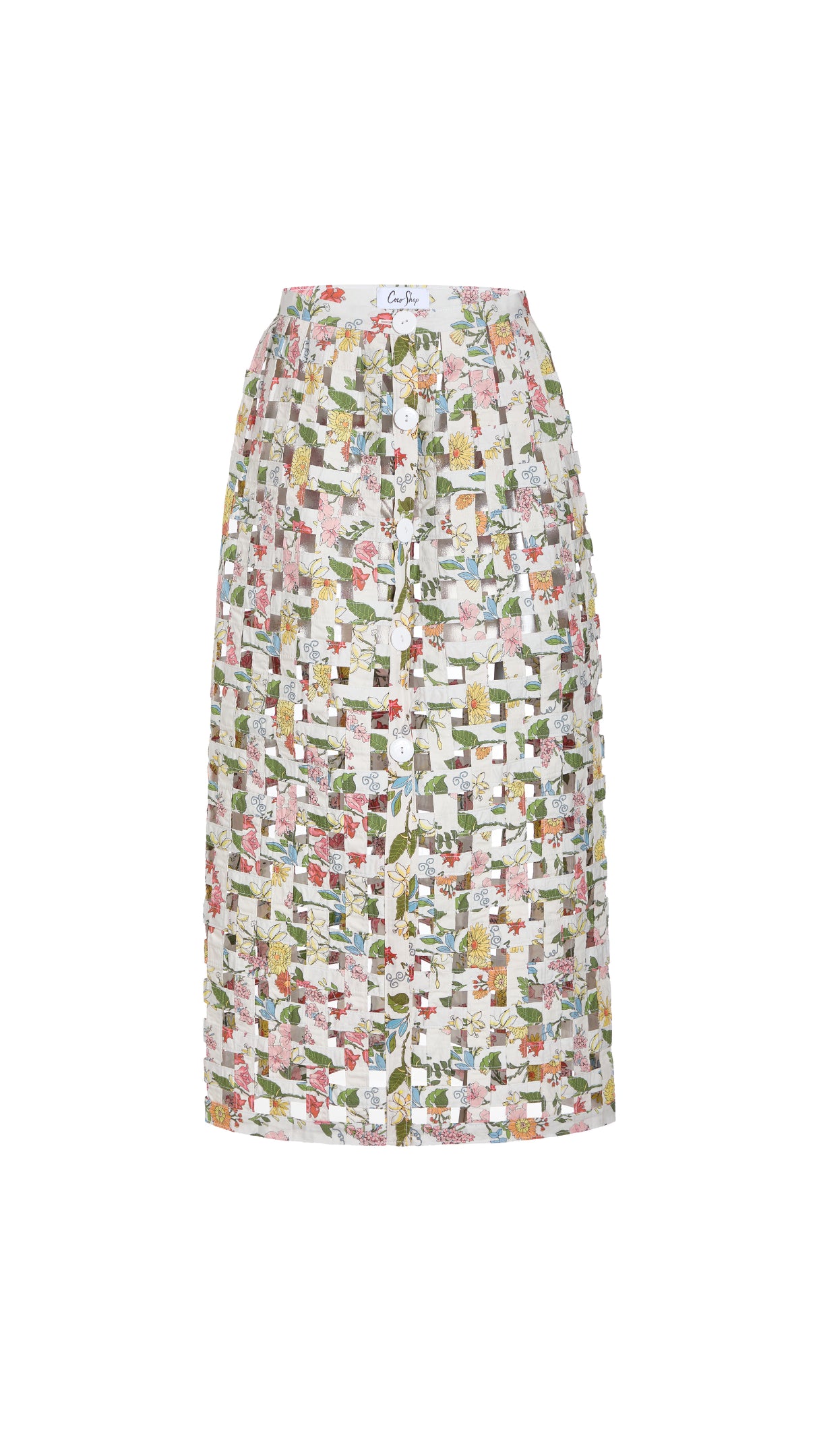 Basket Skirt in Multi Floral