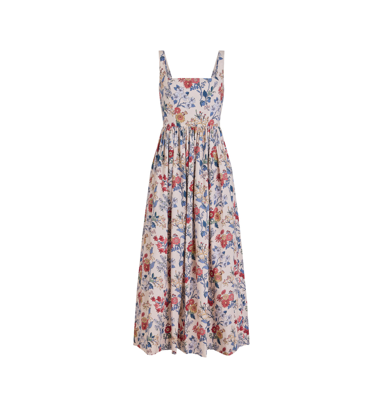 Scoop Neck Dress in Antique Floral