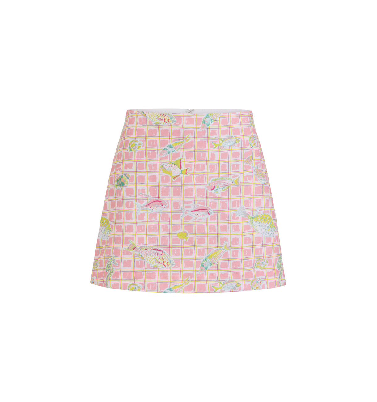 Mini Skirt in Pink Fishing Net