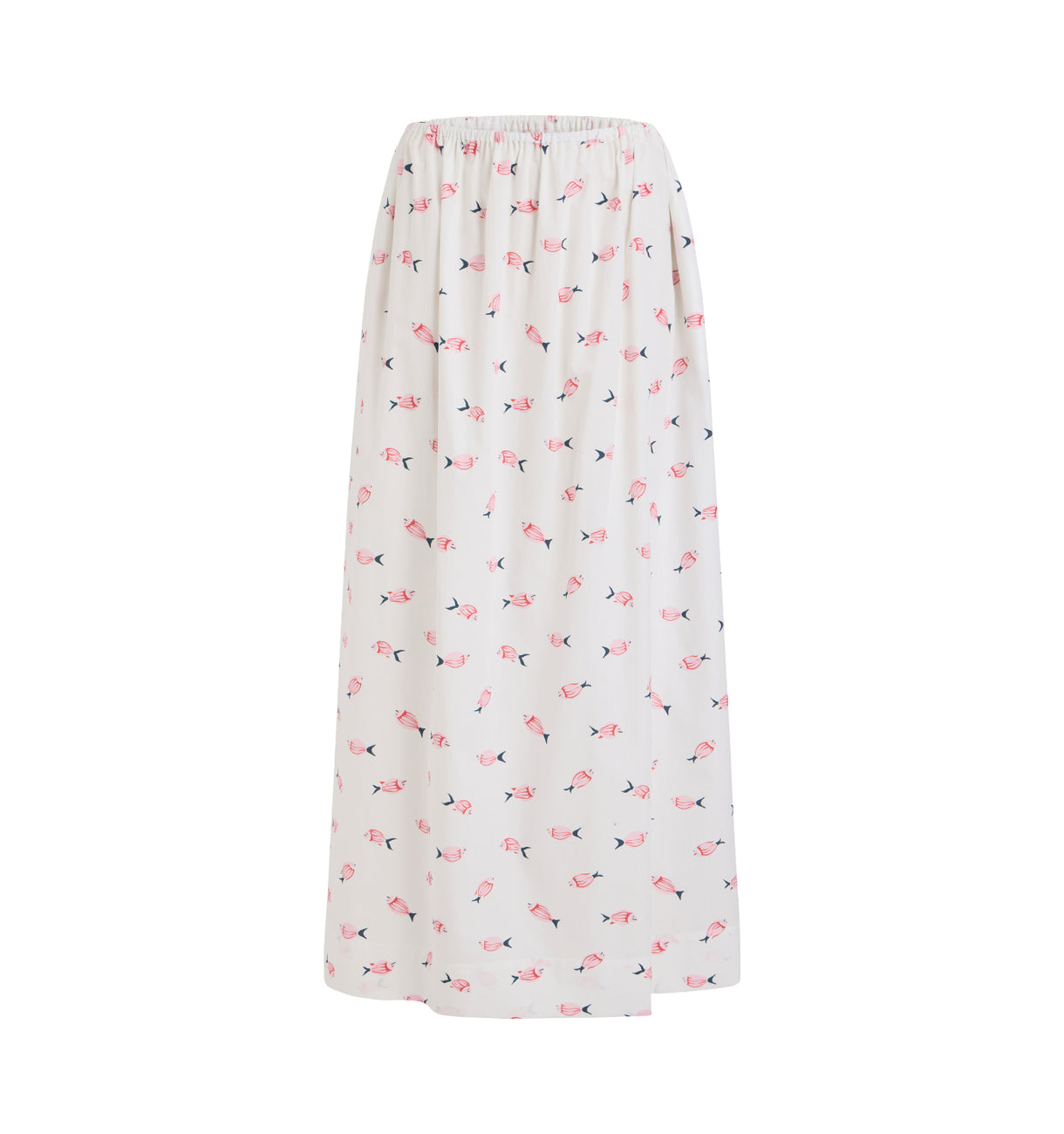 Elastic-Waist Skirt in Vintage Pink Fish