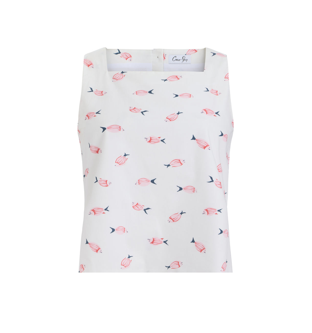 Shift Top in Vintage Pink Fish