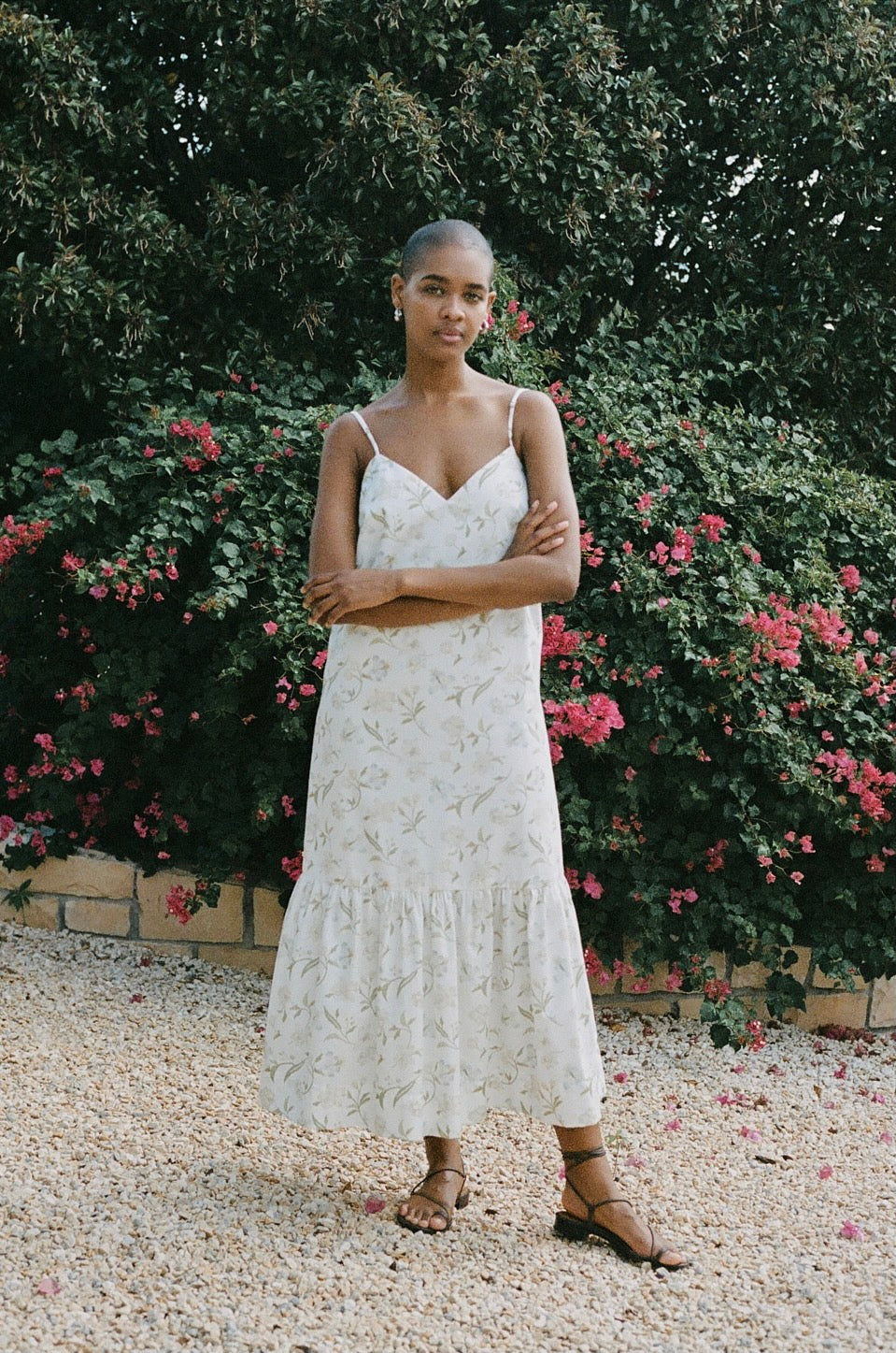 Elissa Dress in White Hibiscus Coco Shop Elissa Dress in White Hibiscus Coco Shop