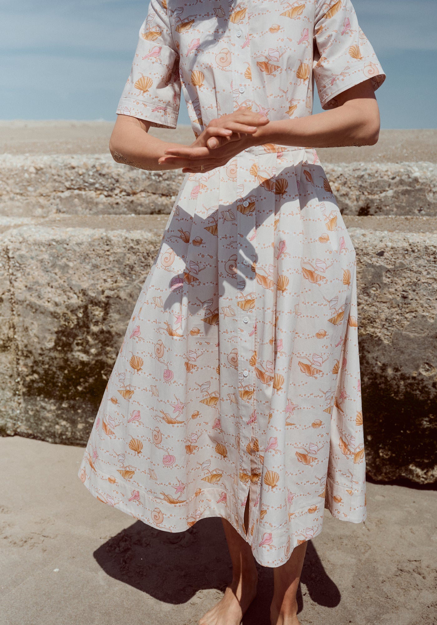 PREORDER: Sloan Dress in Warm Shell