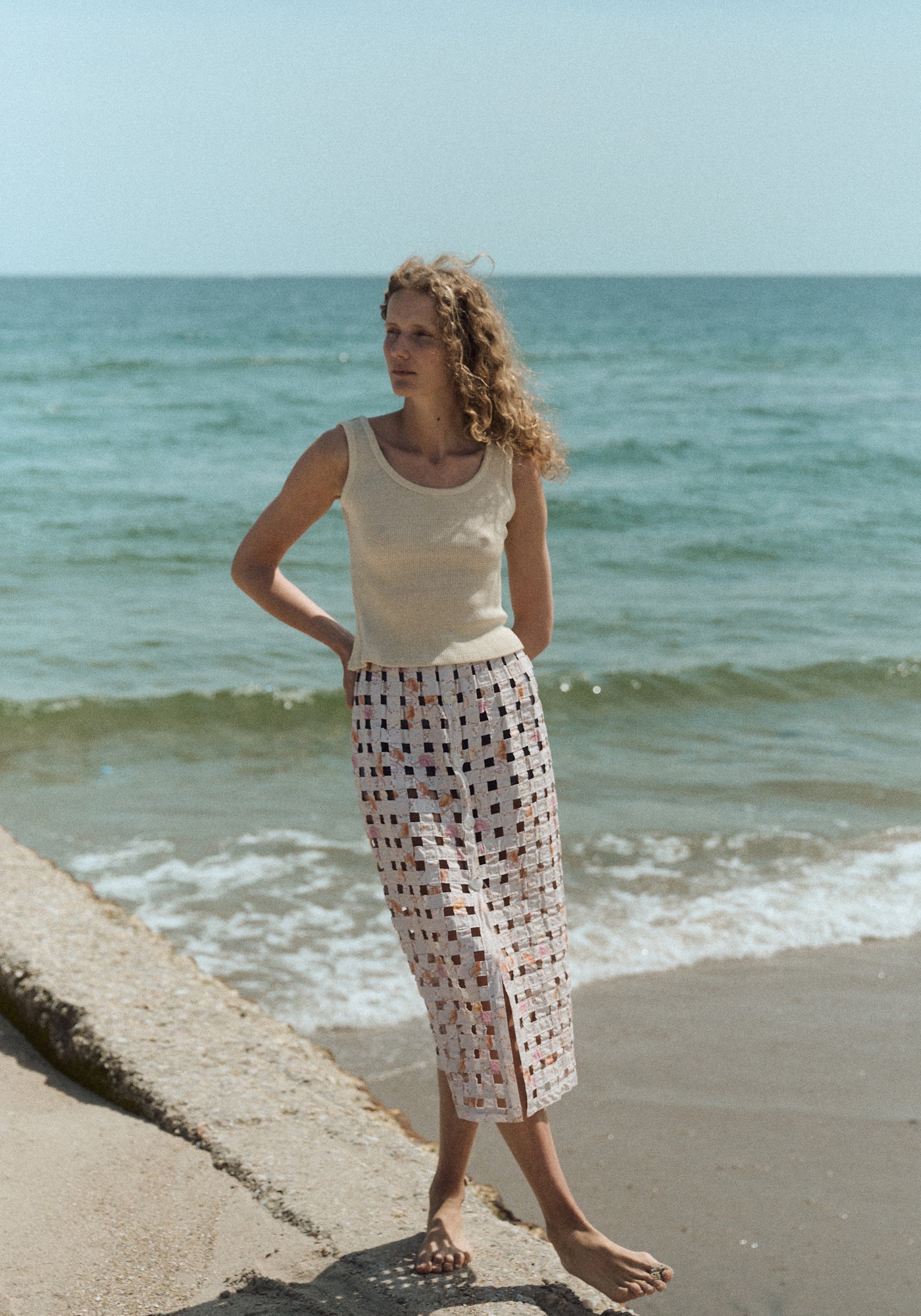 Basket Skirt in Warm Shell