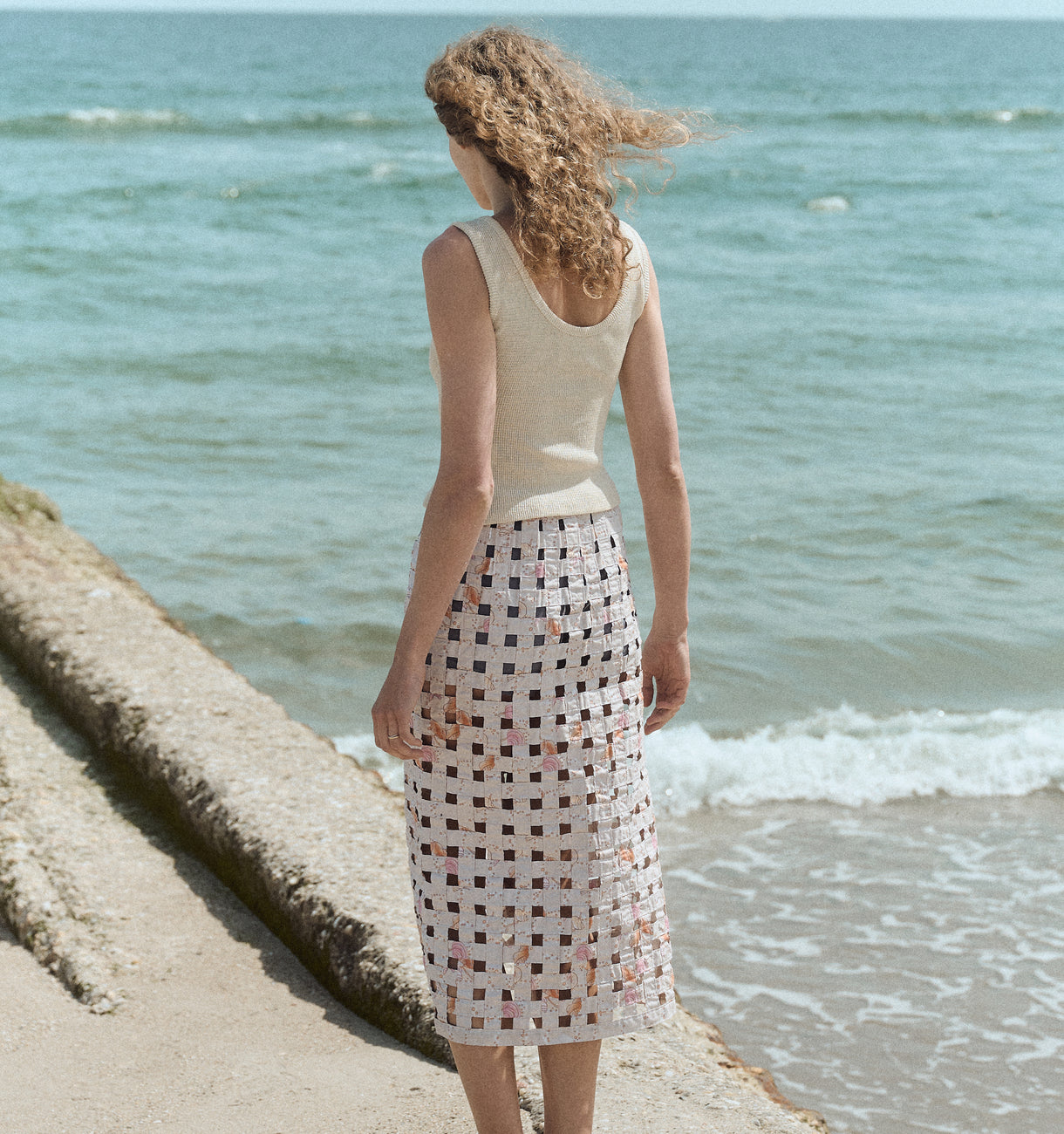 Basket Skirt in Warm Shell