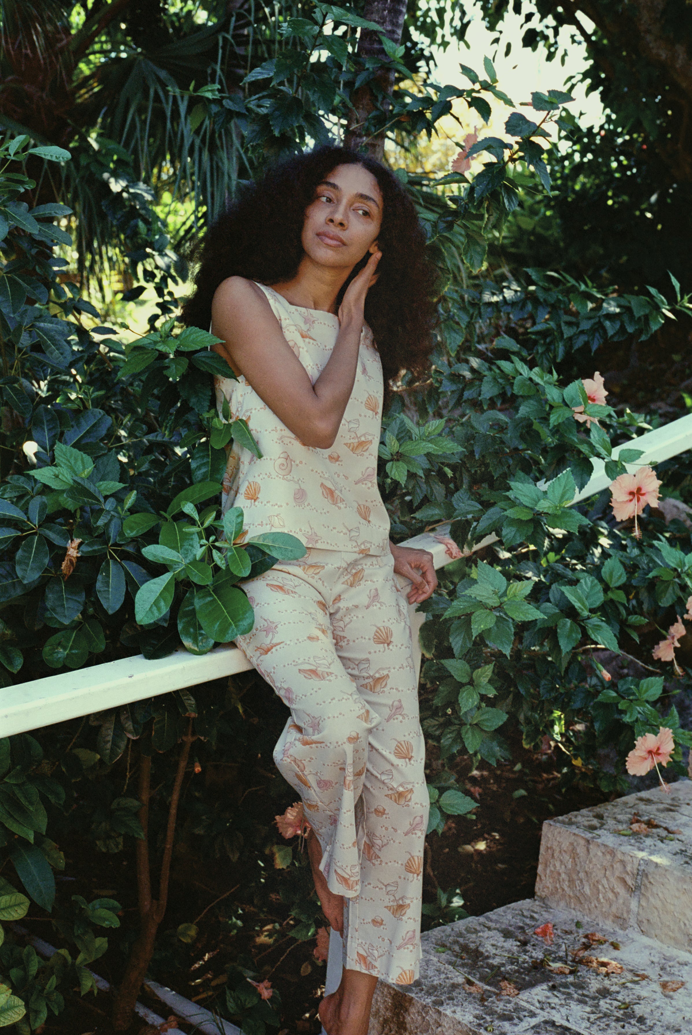 High-Waisted, Wide-Leg Pants in Warm Shell