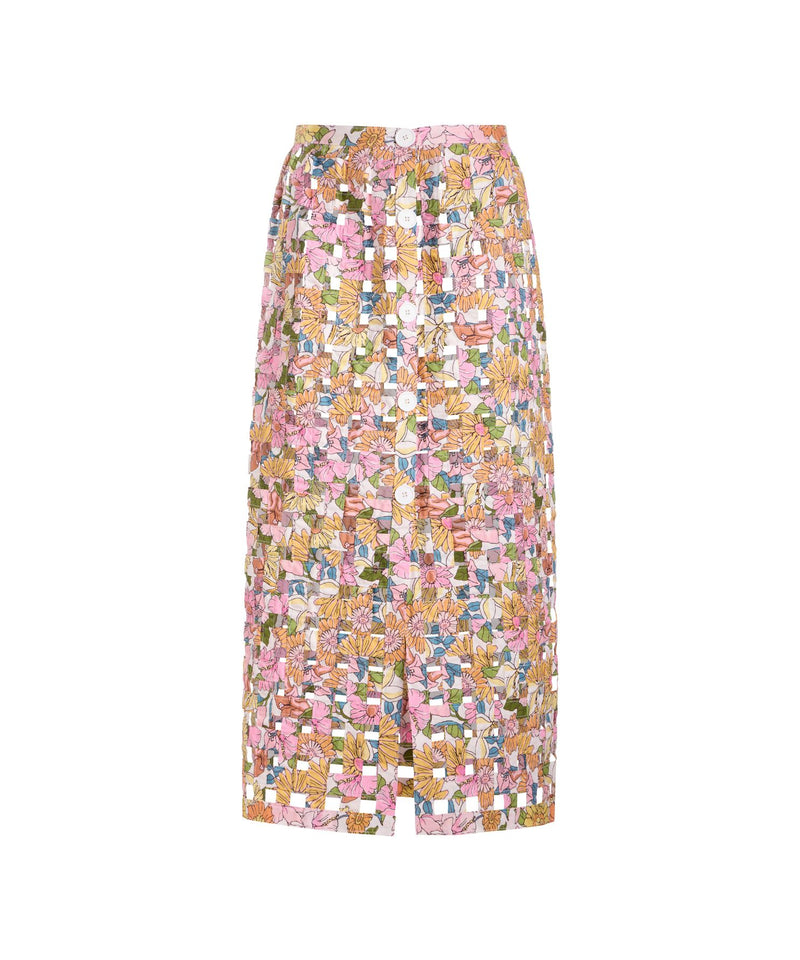 Basket Skirt in Flower Heads