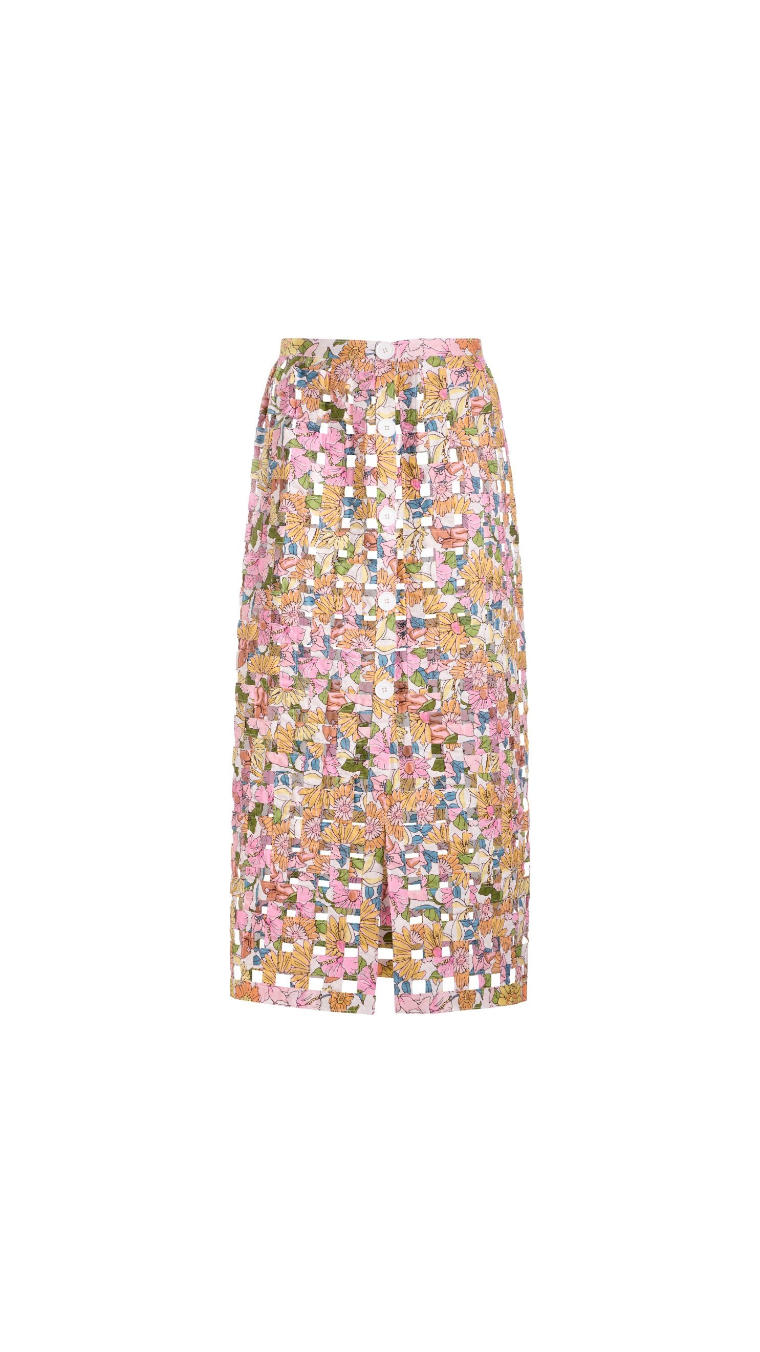 Basket Skirt in Flower Heads