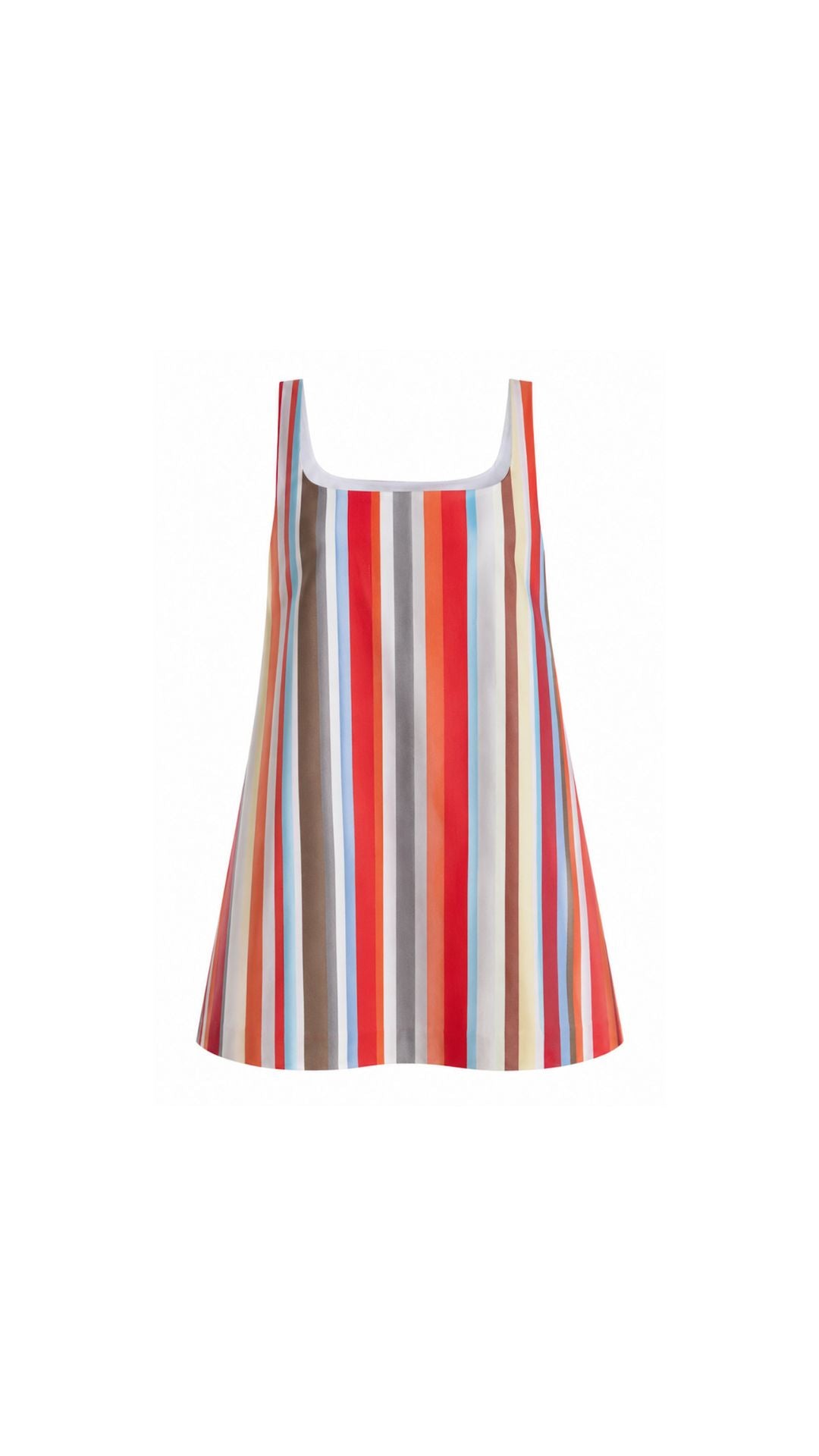 Cappie Mini Dress in Vibrant Stripe