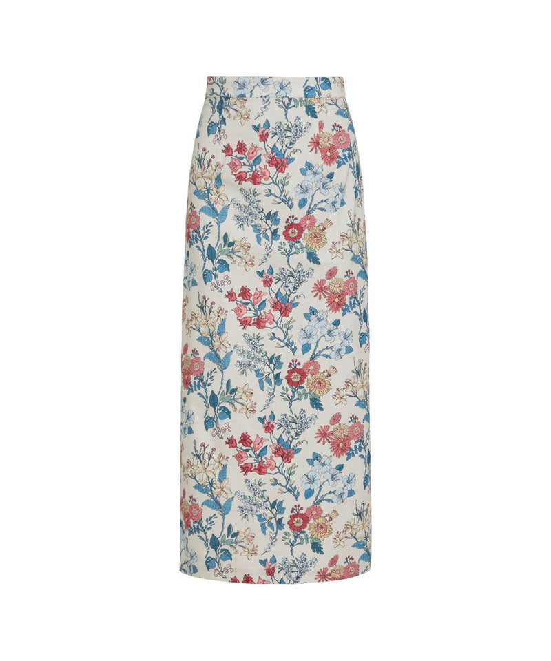 Pencil Skirt in Antique Floral