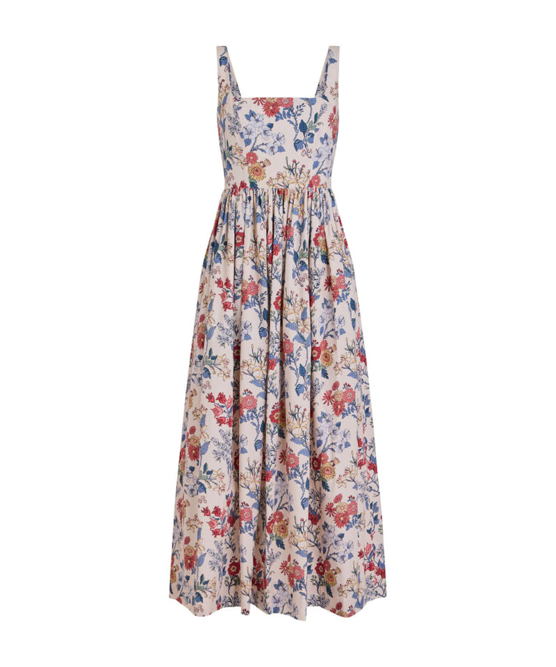 Scoop Neck Dress in Antique Floral
