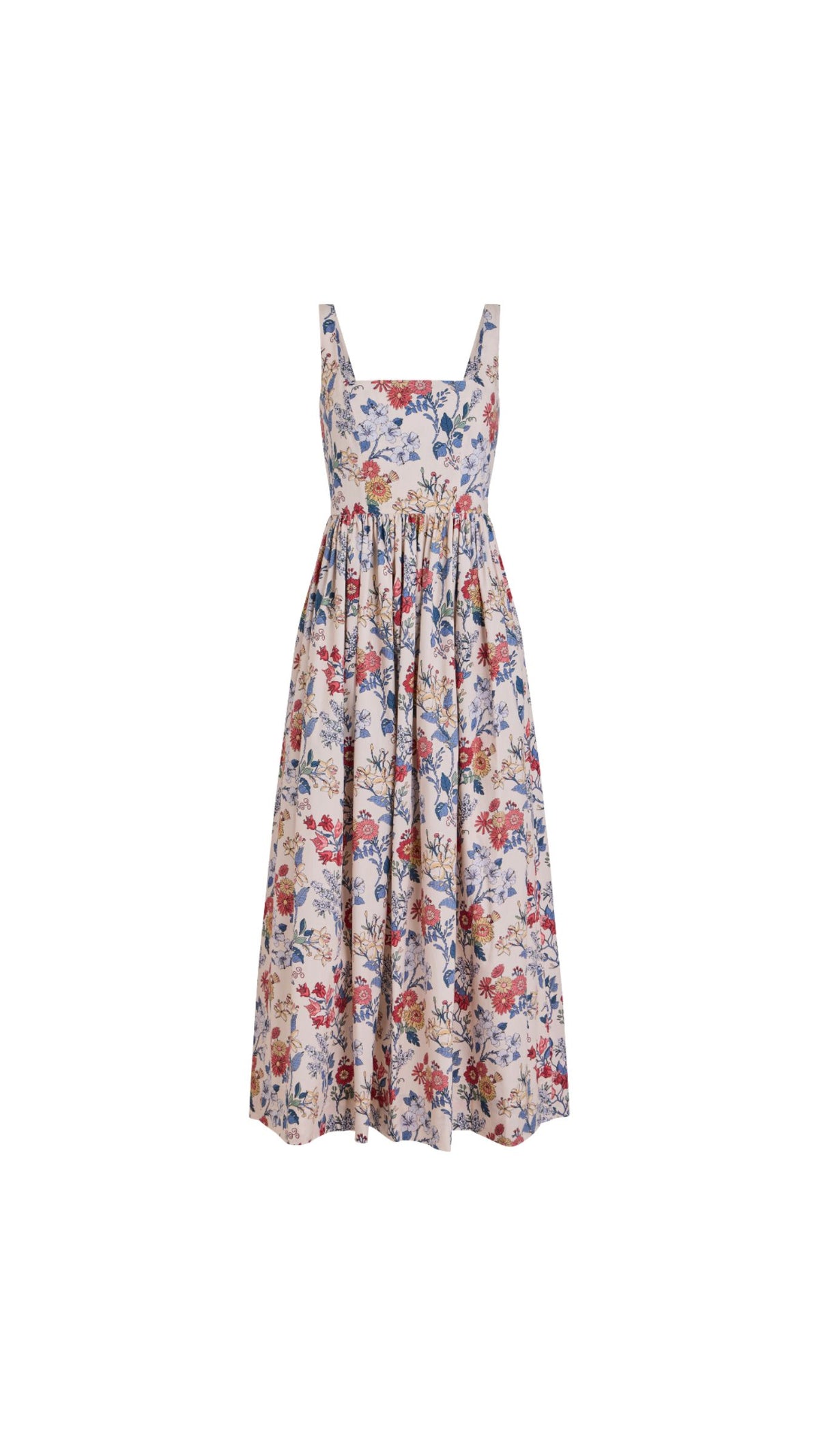 Scoop Neck Dress in Antique Floral