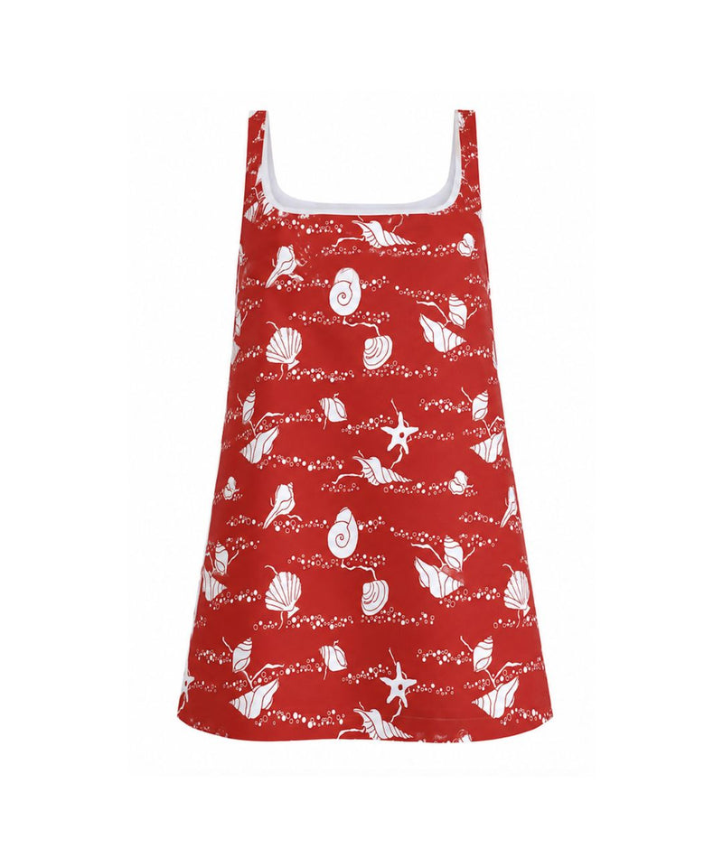 Cappie Mini Dress in Red Shell