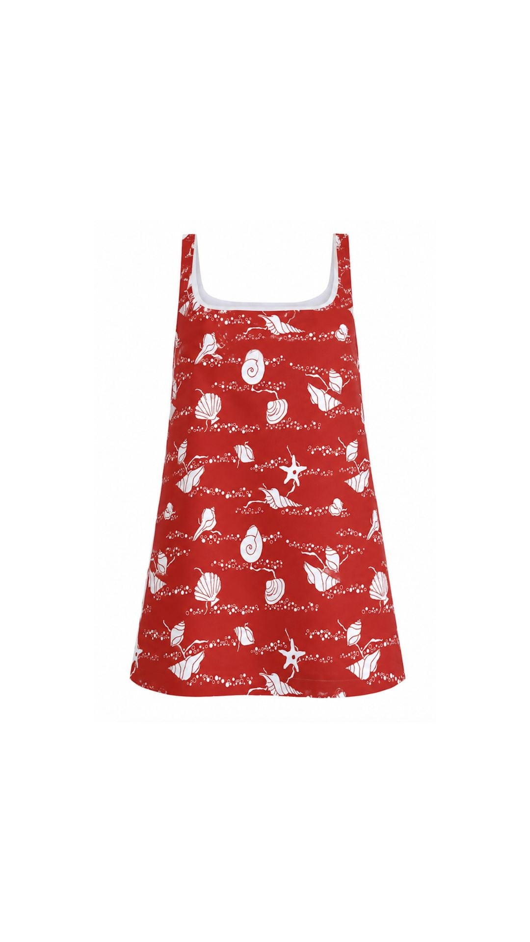 Cappie Mini Dress in Red Shell