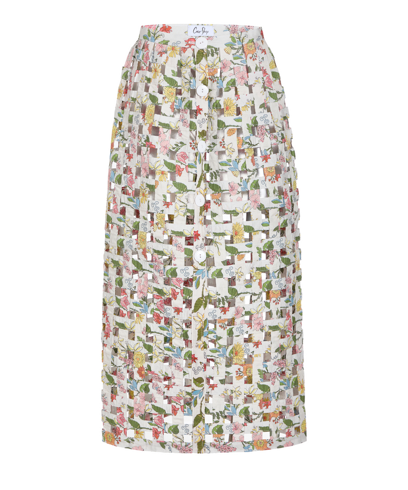 Basket Skirt in Multi Floral