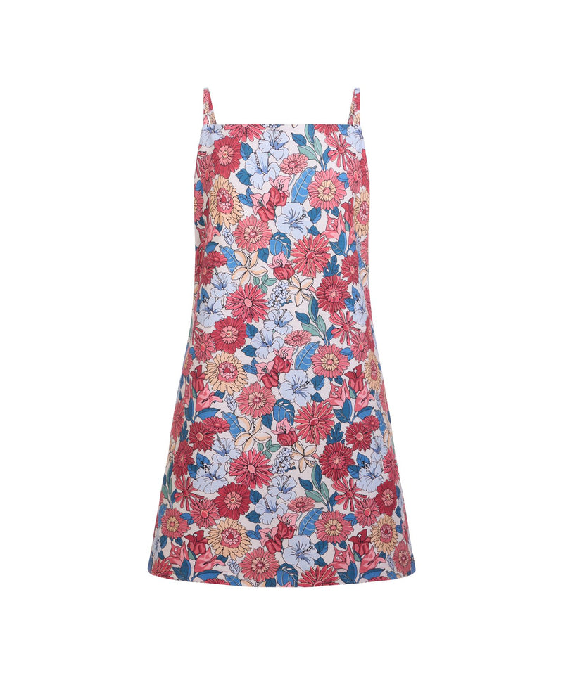 Scarlett Mini Dress in Antique Flower Heads