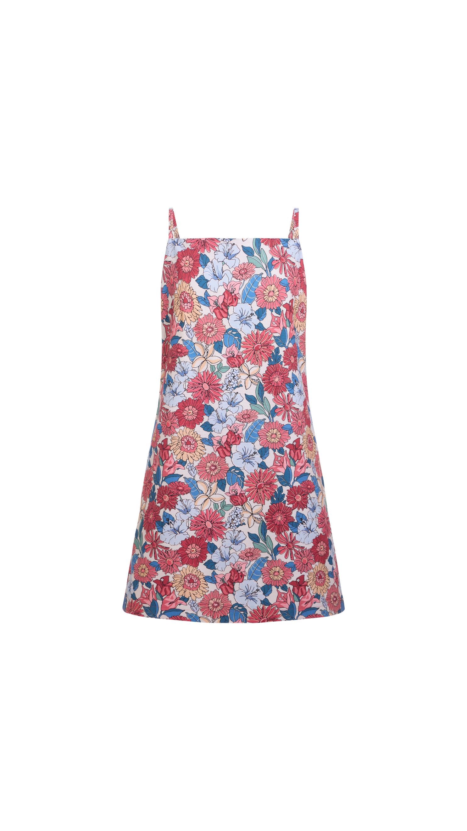 Scarlett Mini Dress in Antique Flower Heads