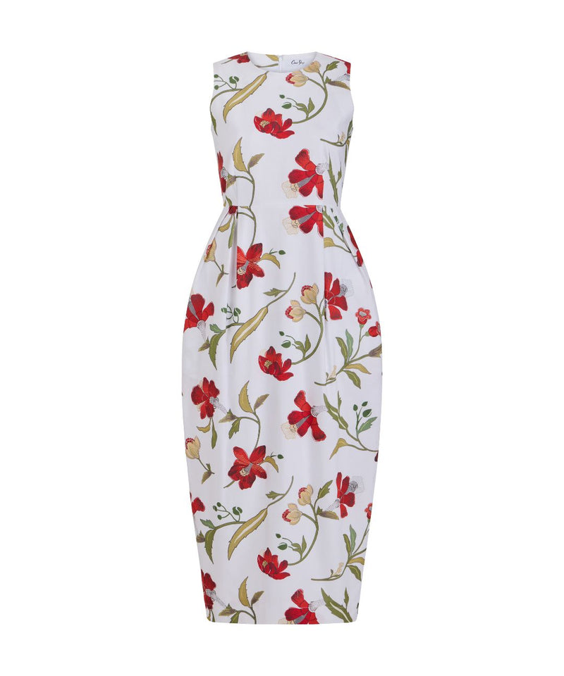 LAST FEW: Avery Dress in Red Hibiscus