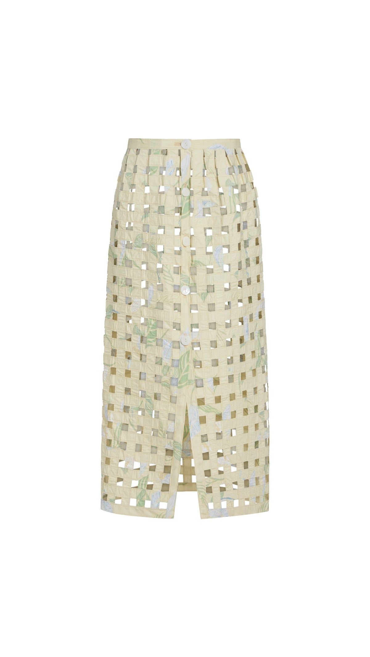 Basket Skirt in Lime Peace Lily