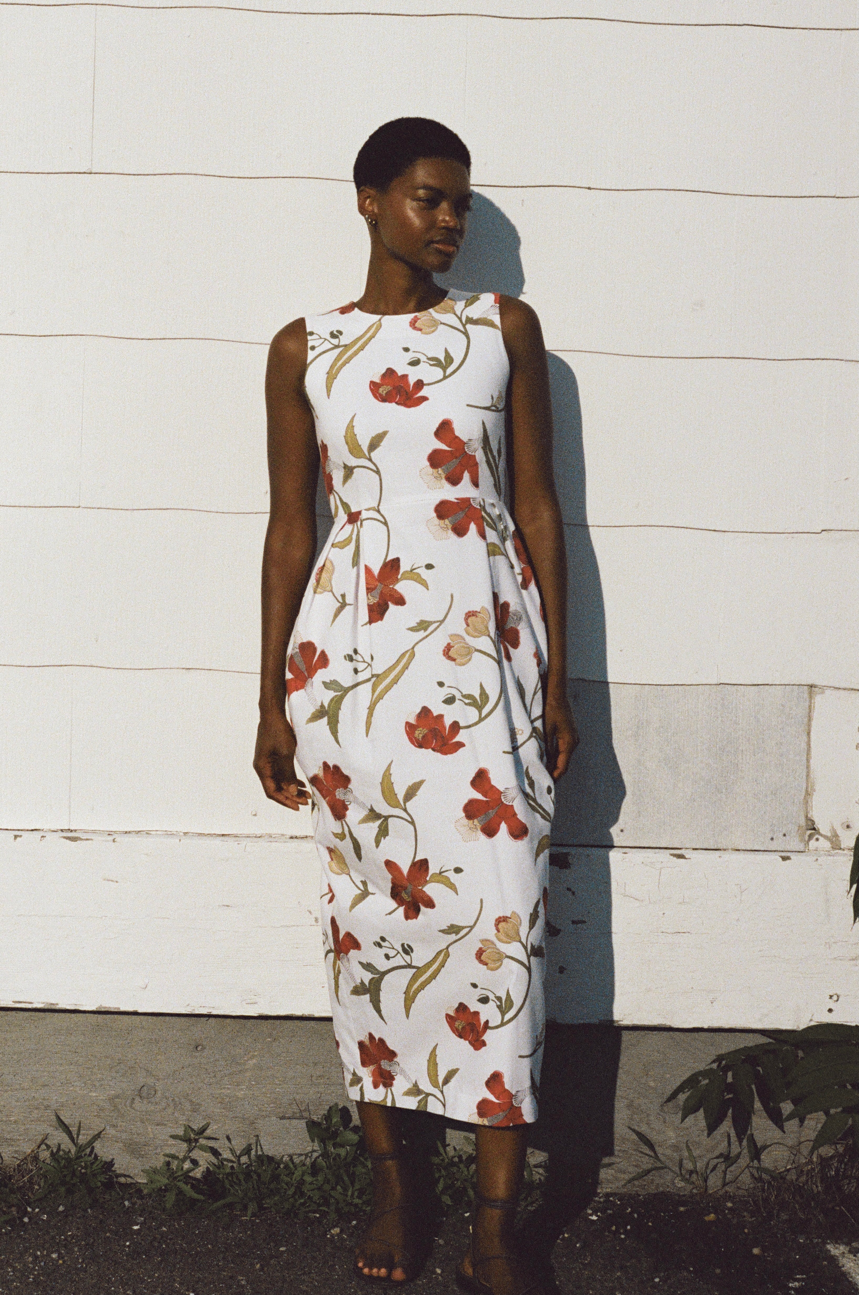 LAST FEW: Avery Dress in Red Hibiscus