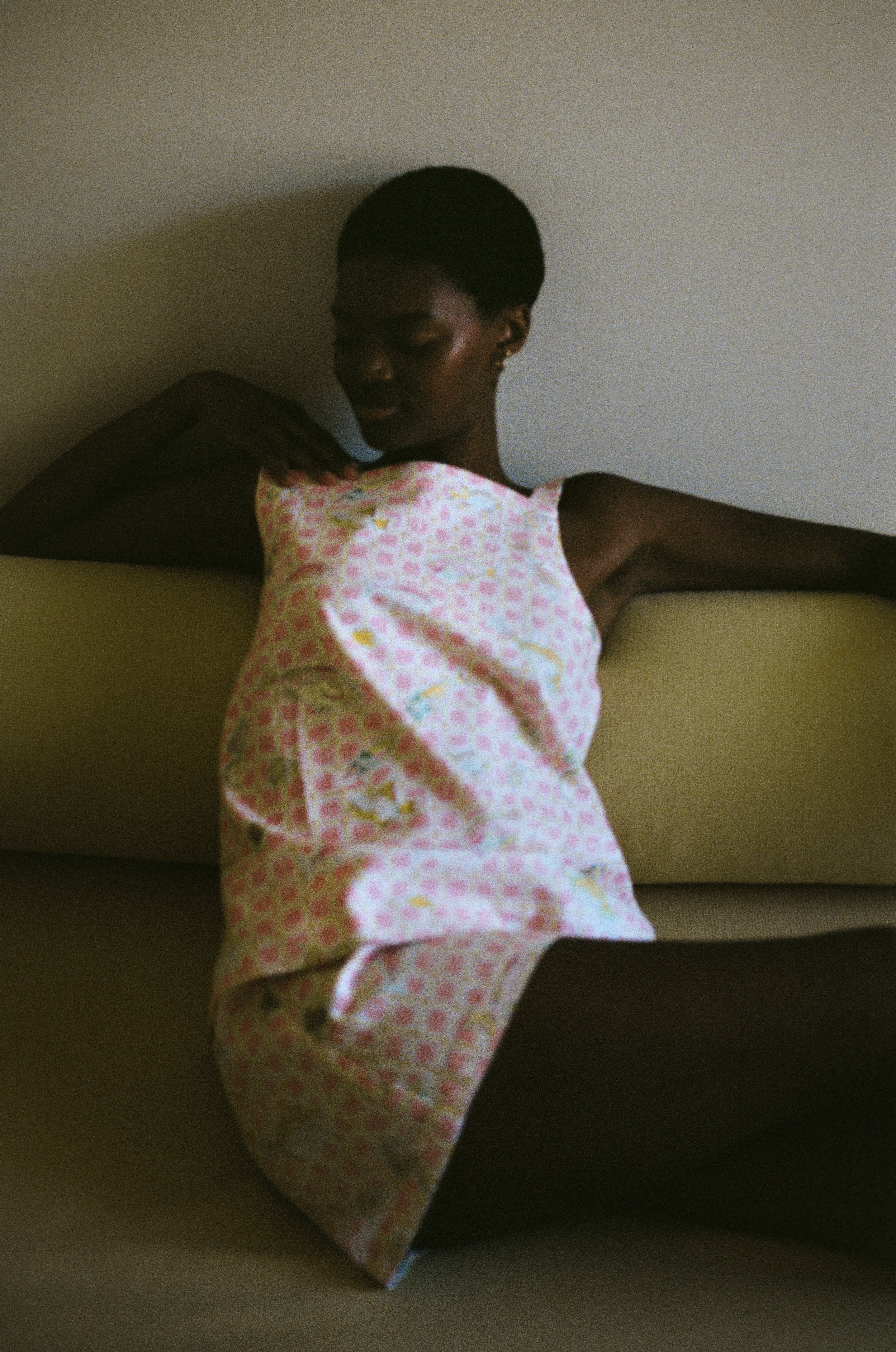 A-Line Top in Pink Fishing Net