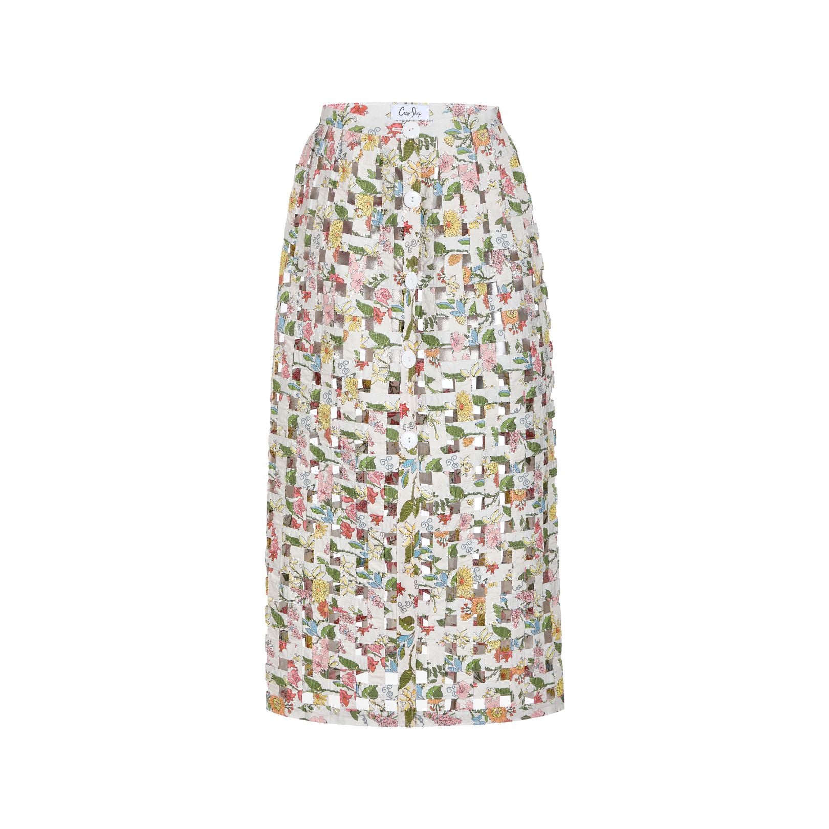 Basket Skirt in Multi Floral