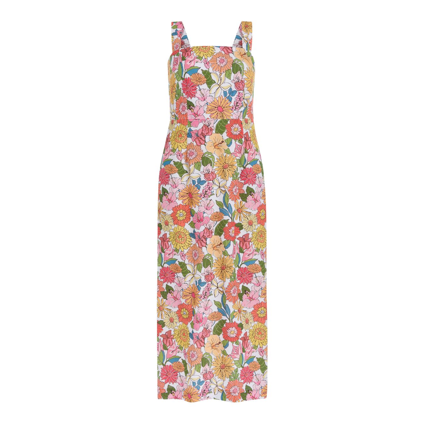 PREORDER: Long Slip Dress in Flower Heads