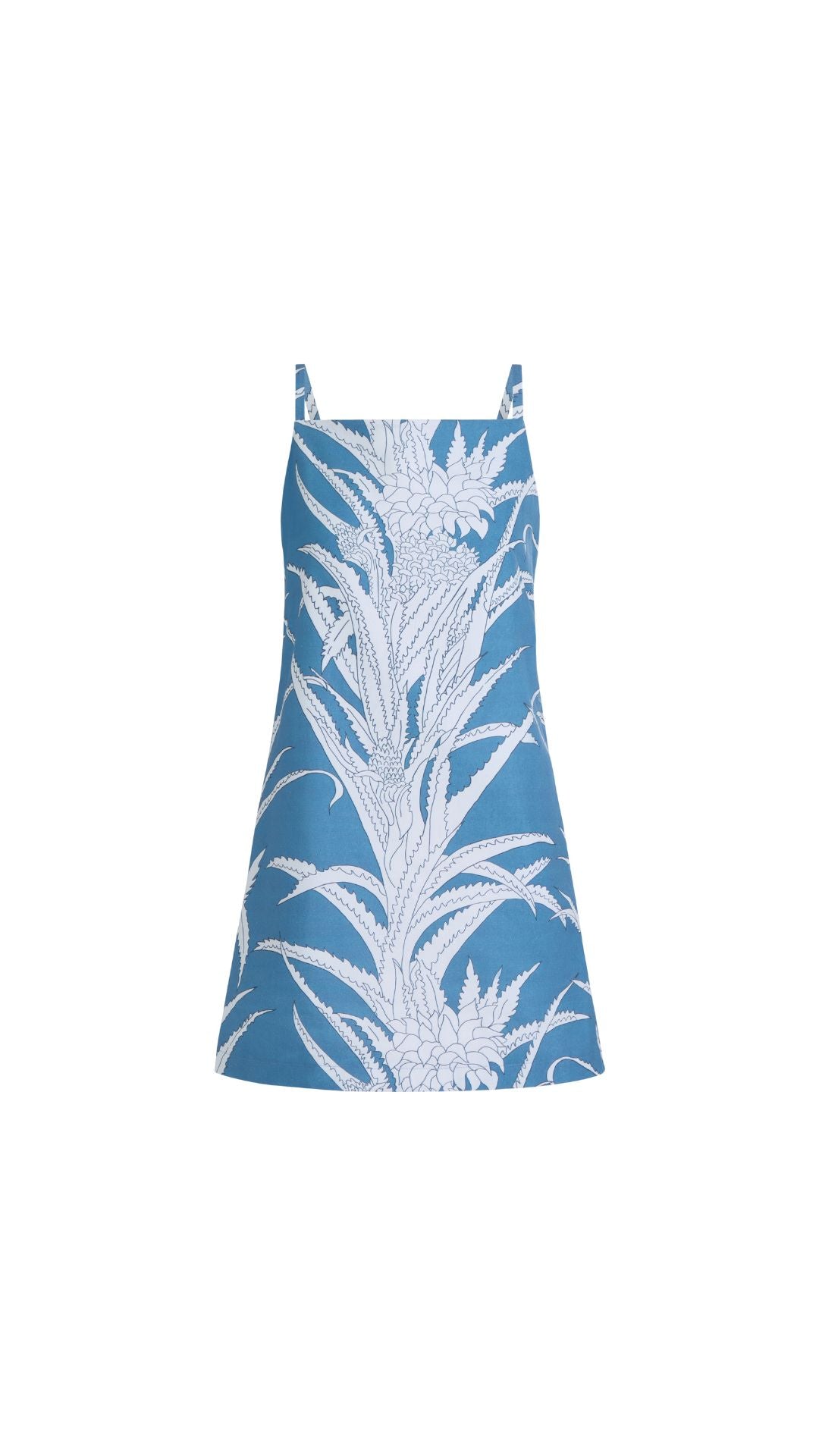 Scarlett Mini Dress in Blue Pineapple