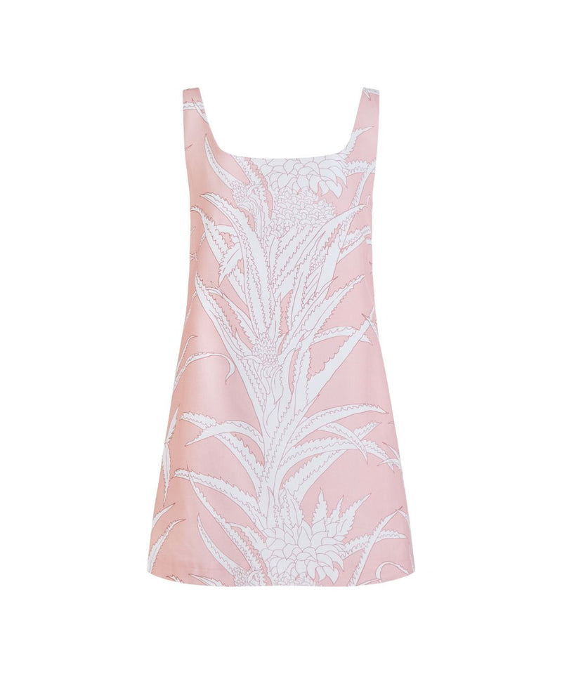 Cappie Mini Dress in Pink Pineapple