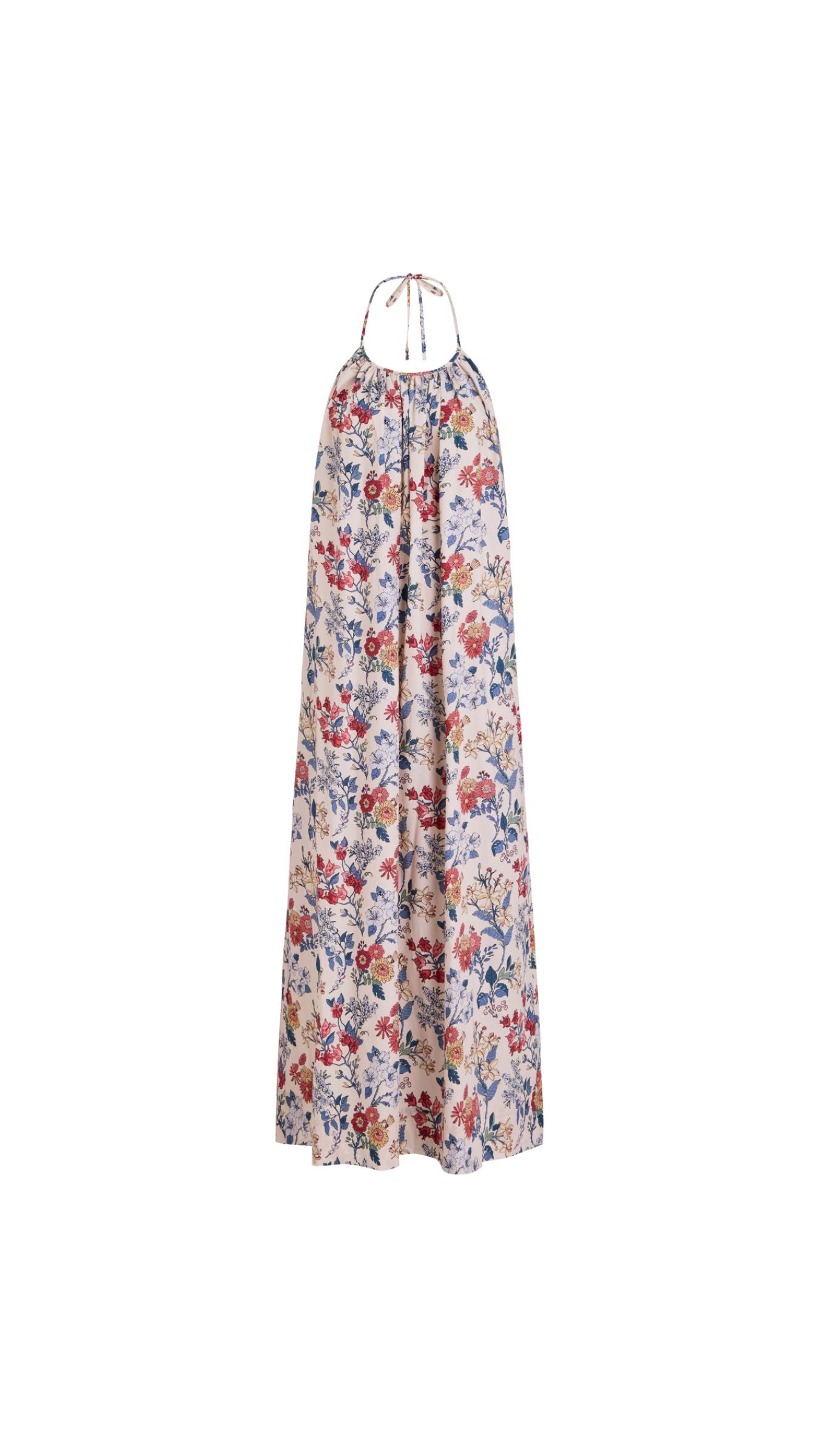 Halter Dress in Antique Floral