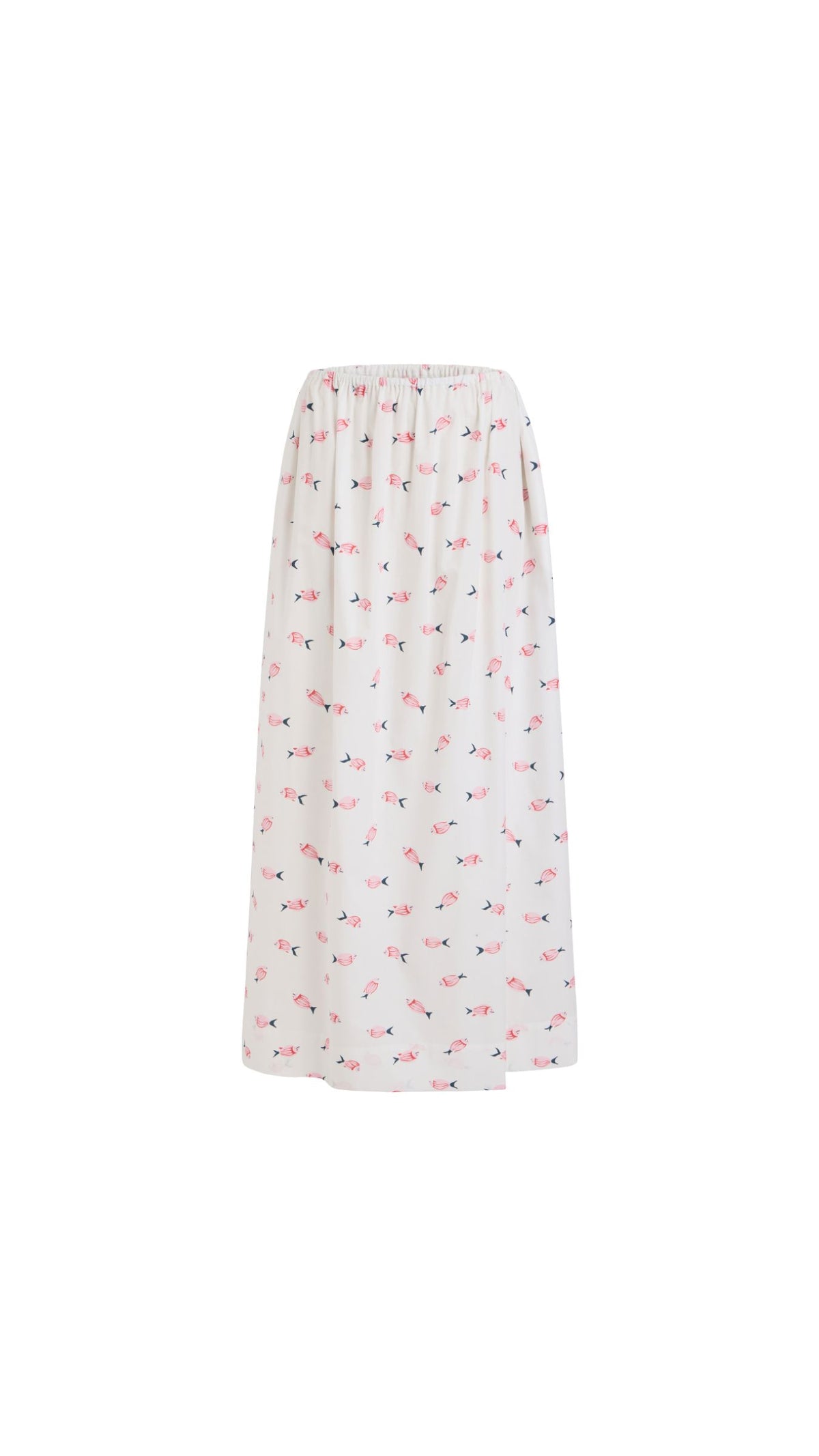 Elastic-Waist Skirt in Vintage Pink Fish
