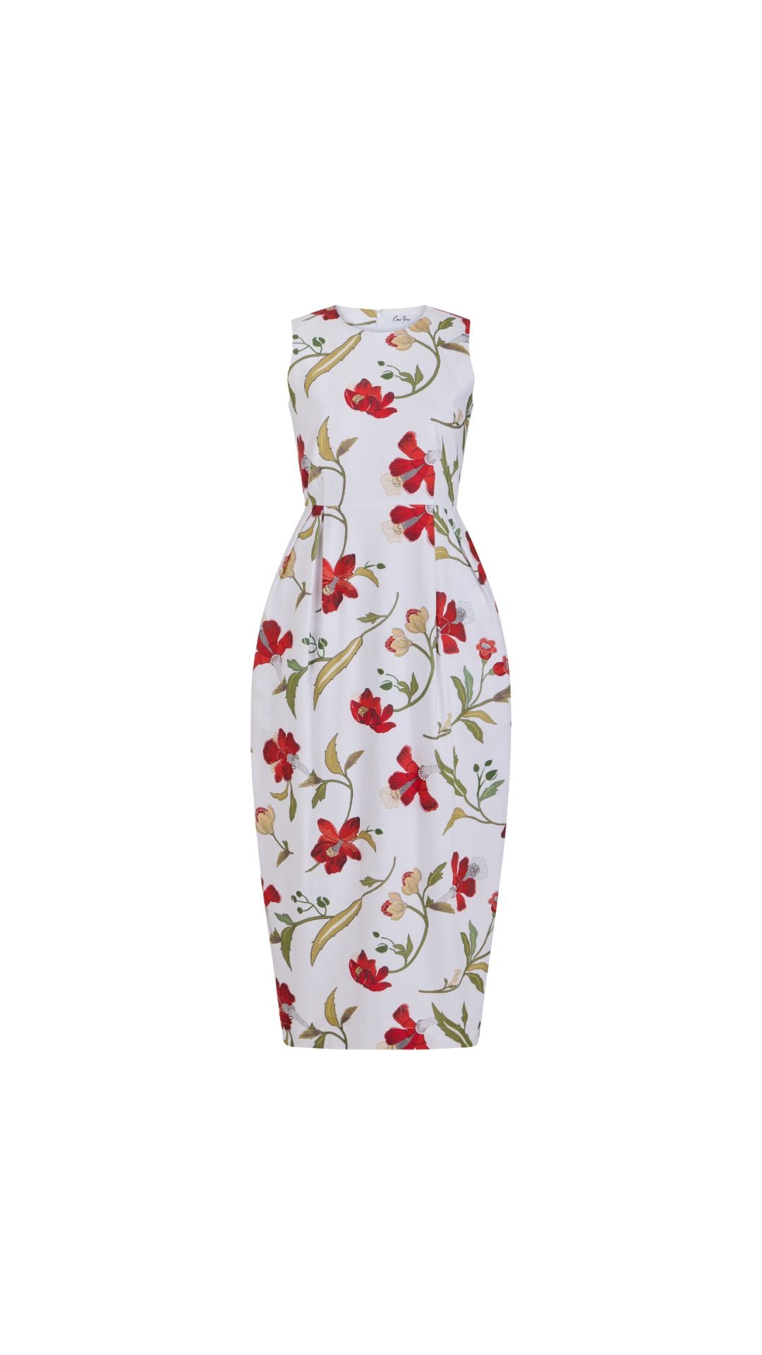 Avery Dress in Red Hibiscus