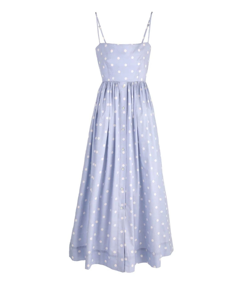 Alexandra Dress in Periwinkle Dot