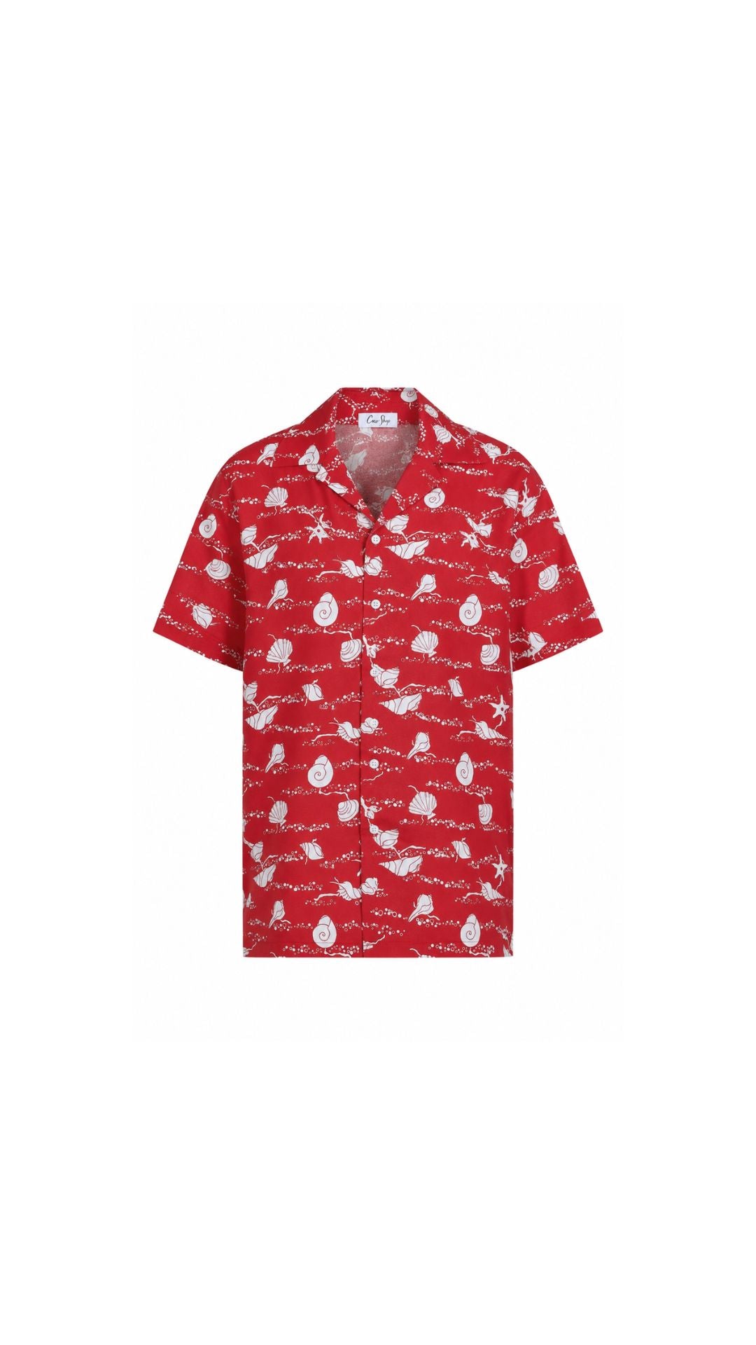 Collared Shirt in Red Shell