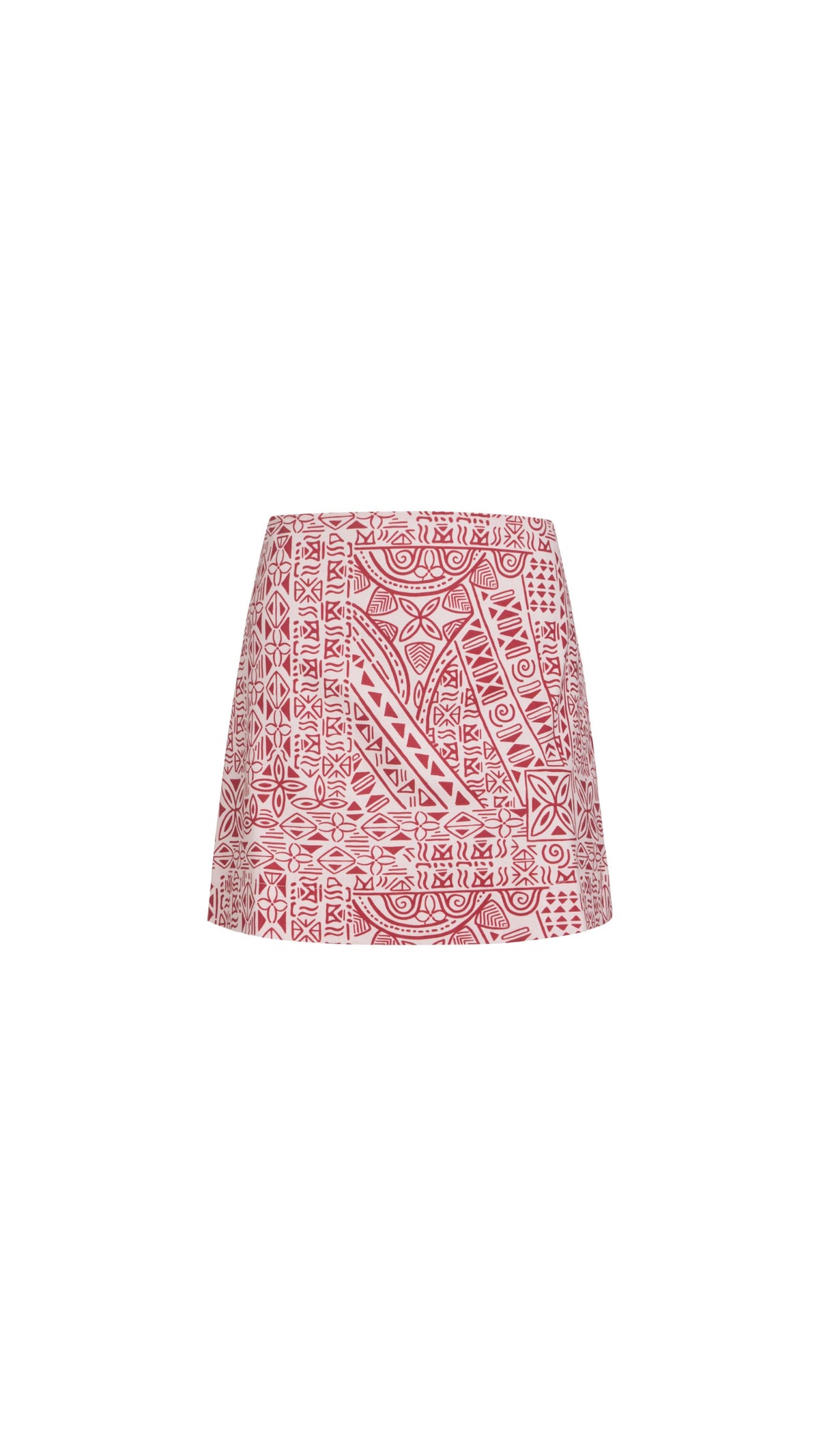 Mini Skirt in Pink Island Geometric