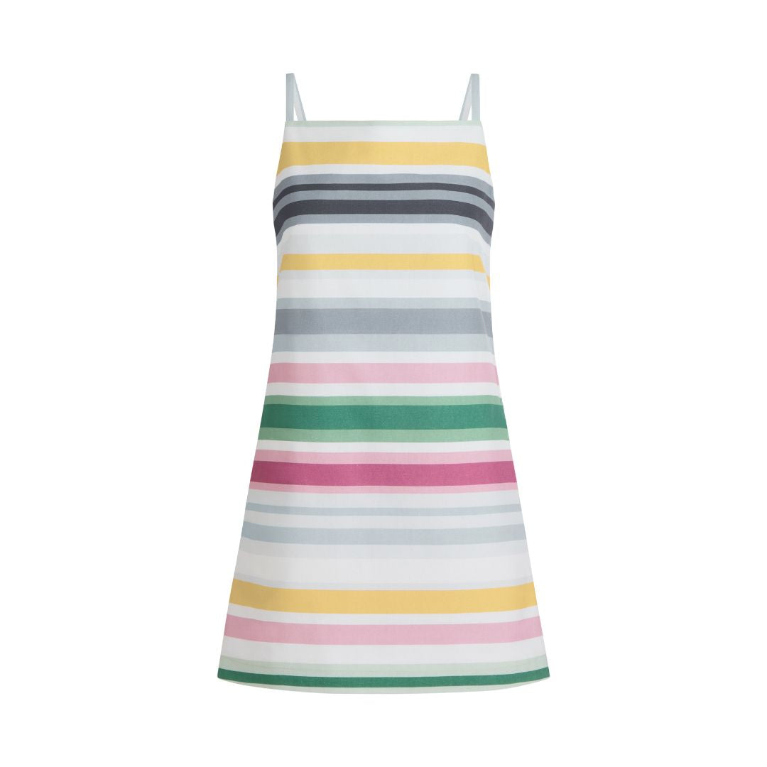 Scarlett Mini Dress in Cool Stripe