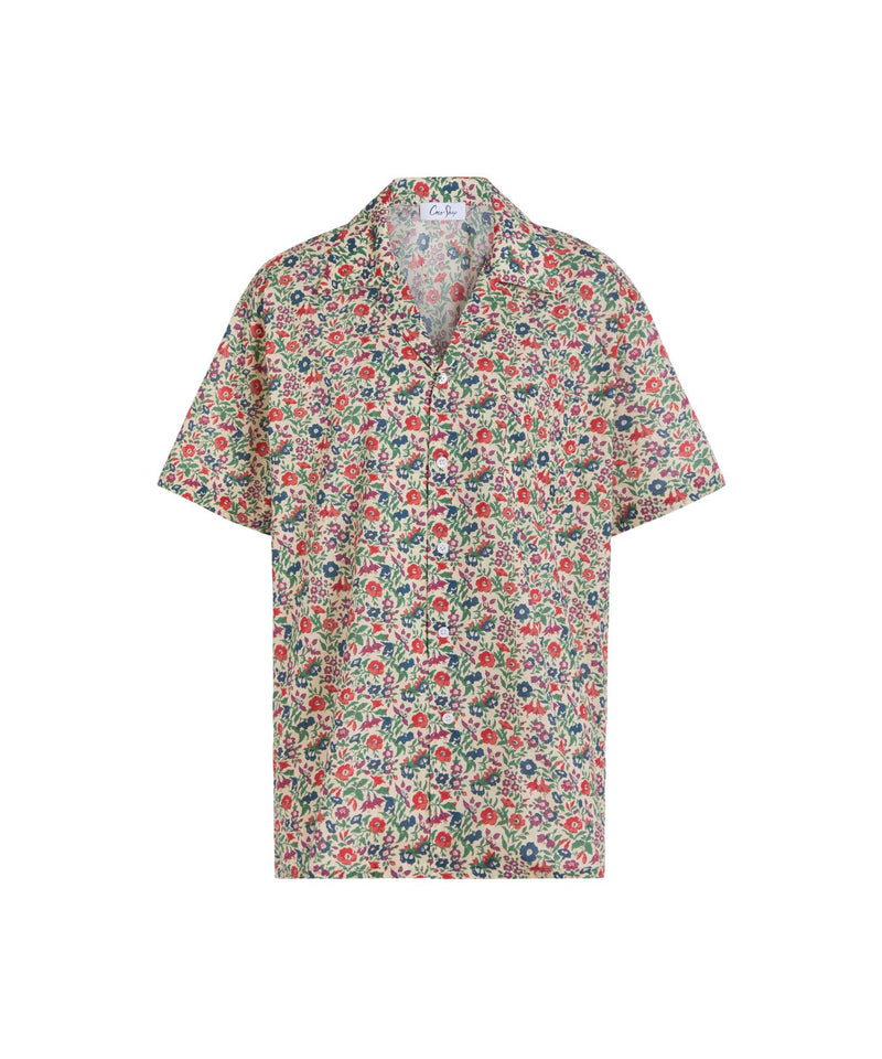 Collared Shirt in Beige Liberty Floral