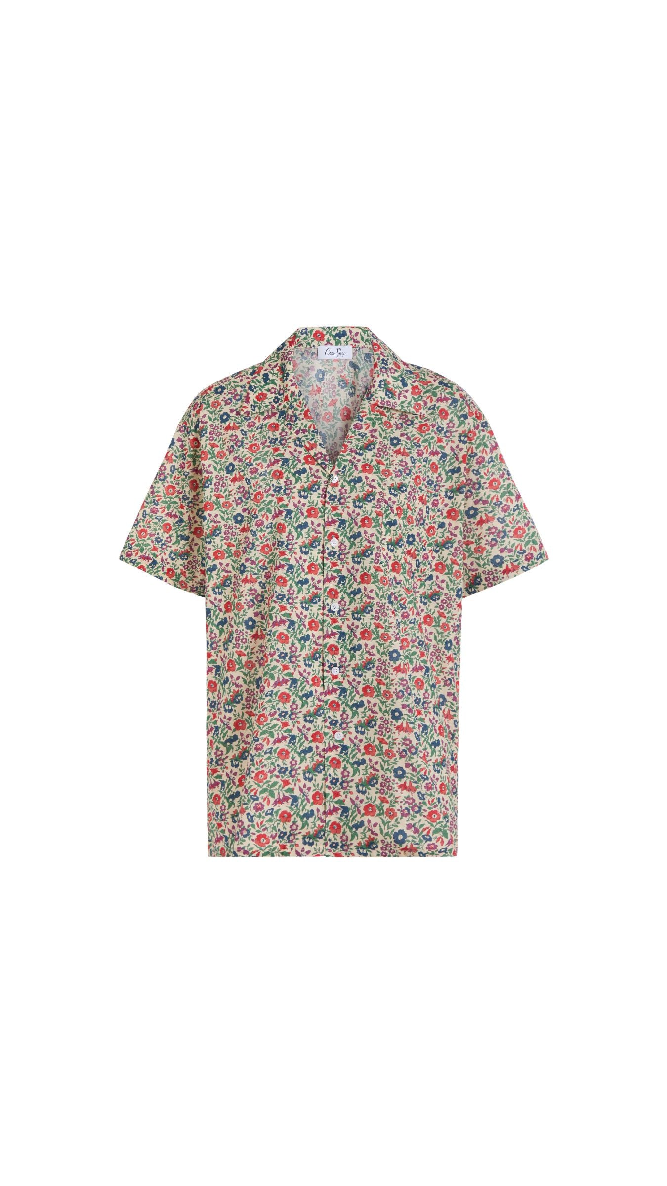 Collared Shirt in Beige Liberty Floral