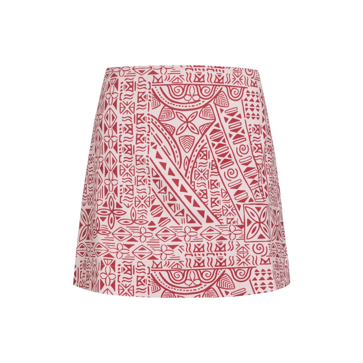Mini Skirt in Pink Island Geometric