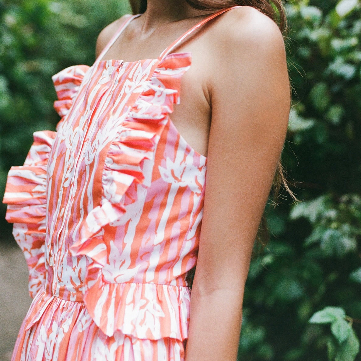 Lane Dress in Warm Batik Bamboo
