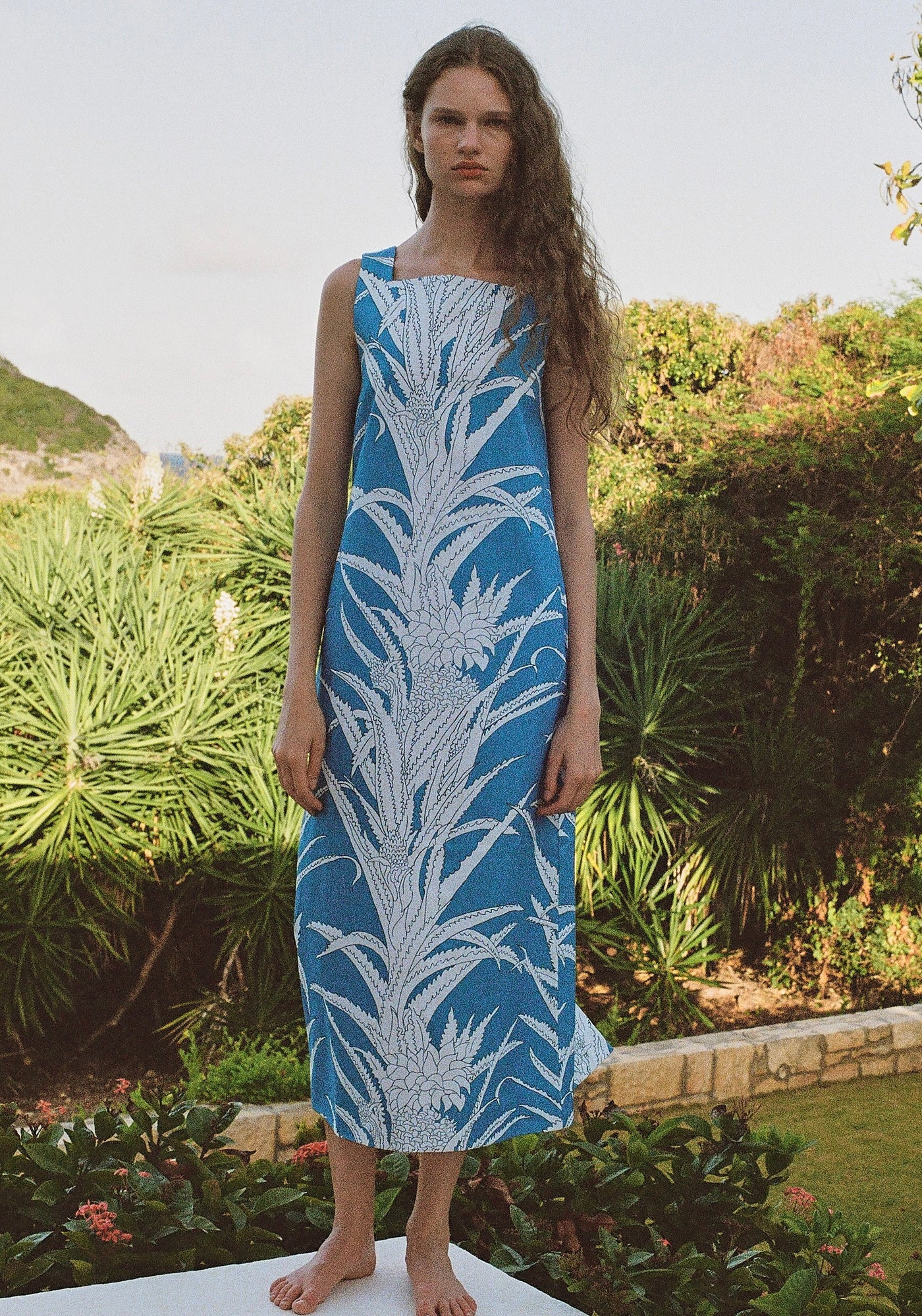 pineapple cotton dress Pineapple yellow Cotton Candy Jersey Maxi Dress ( Extr