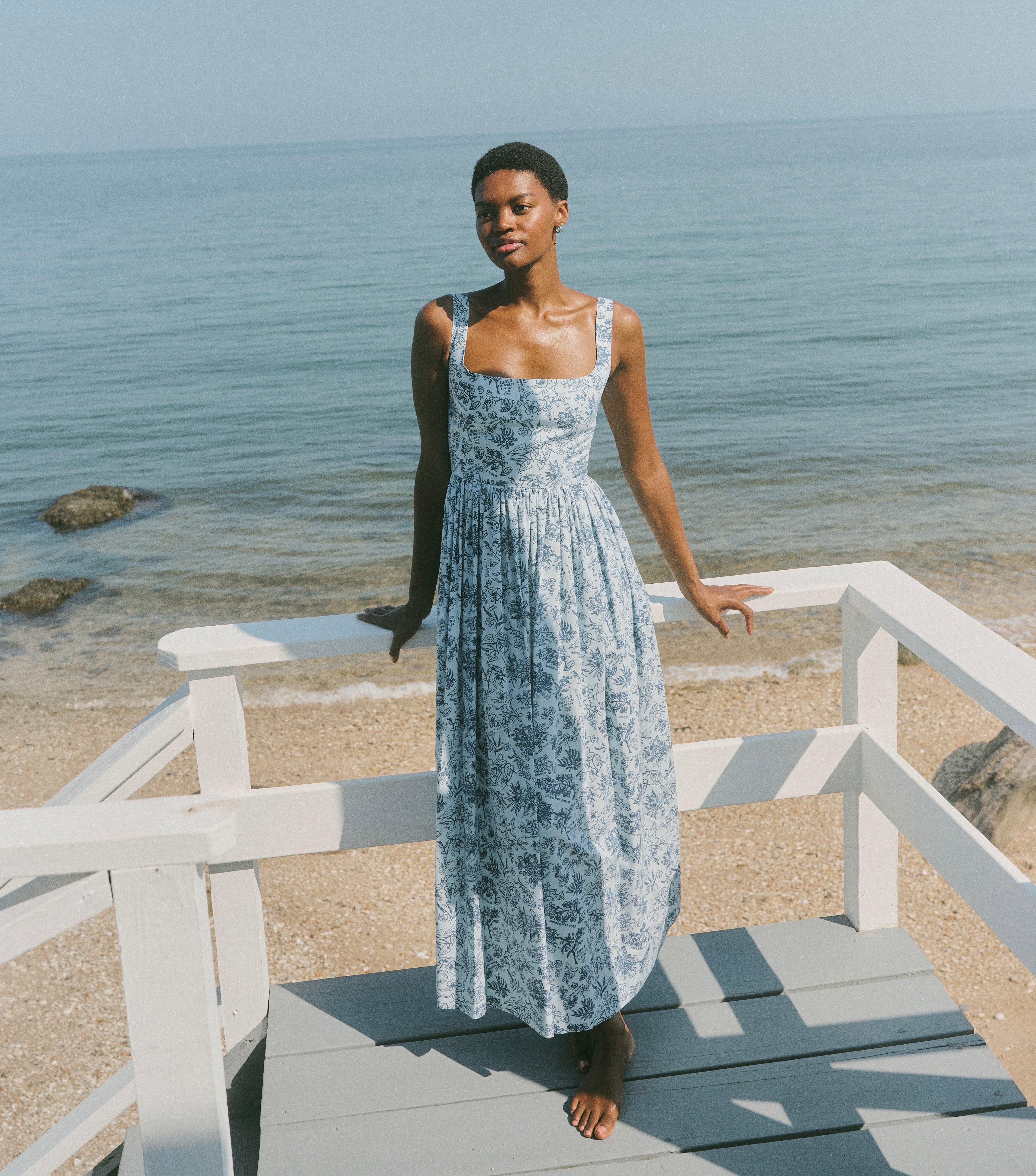 white christmas dresses The Scoop Neck Midi Dress – The Standard Stitch main image 0