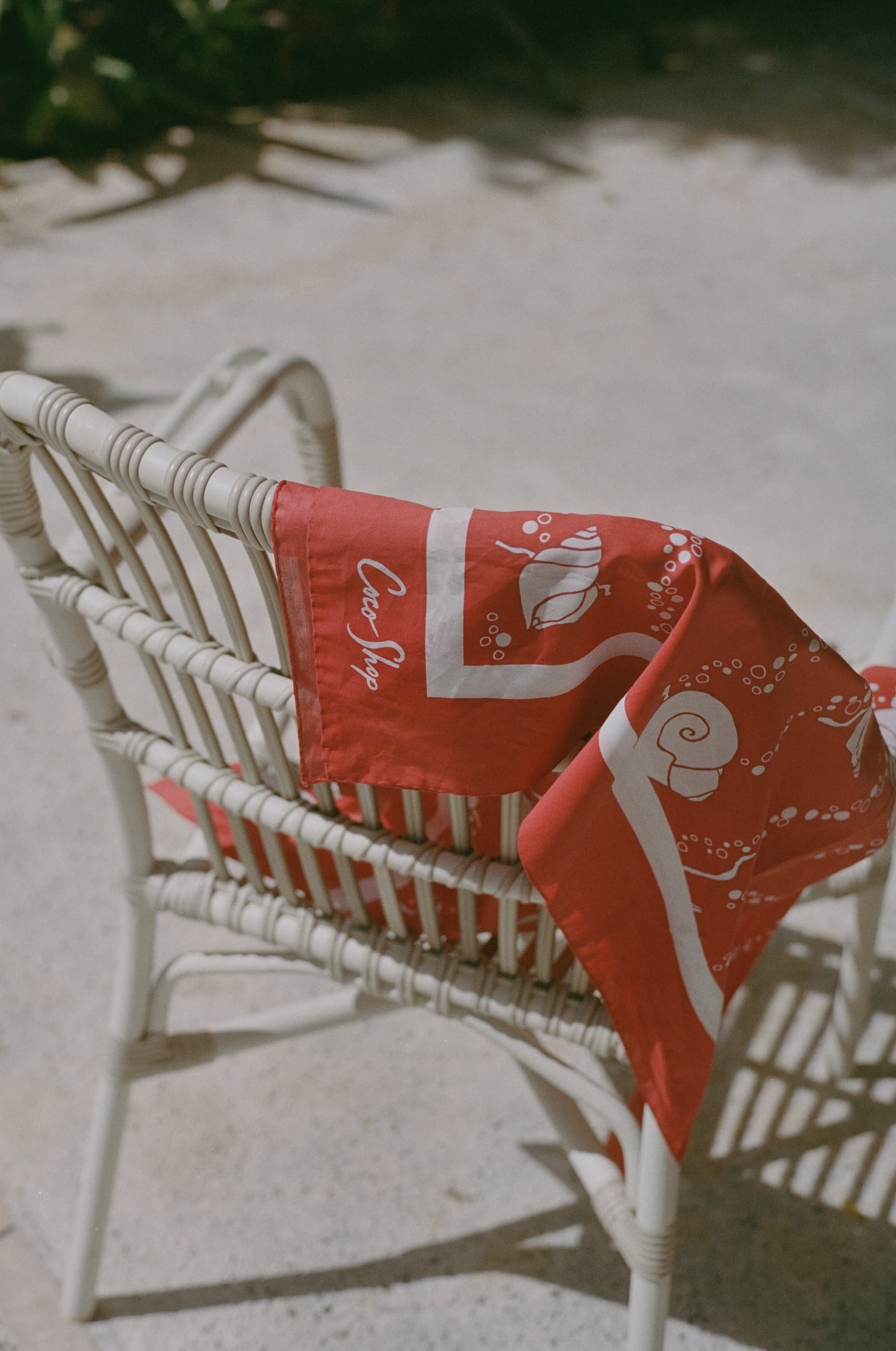 Cotton Scarf in Red Shell