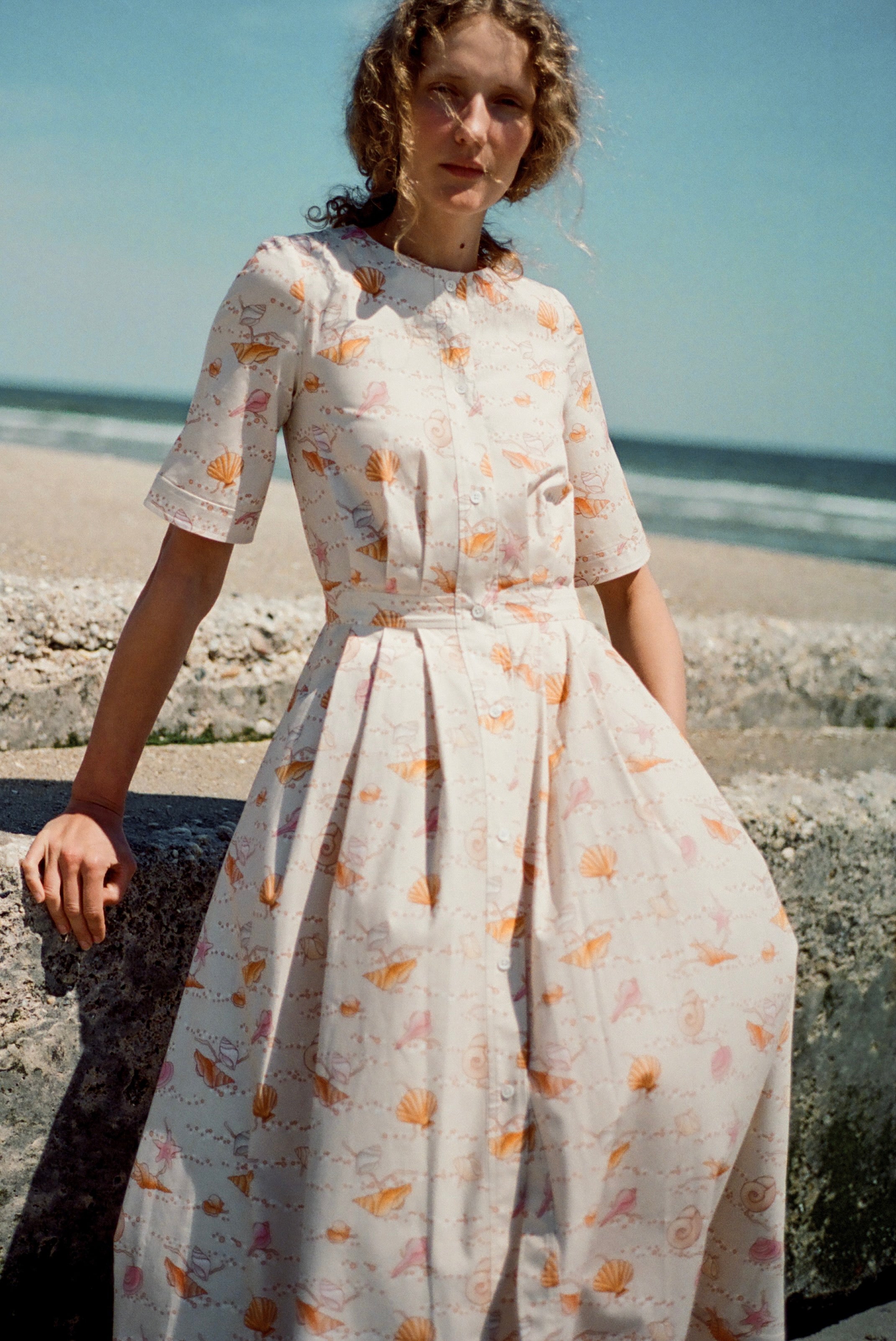 PREORDER: Sloan Dress in Warm Shell